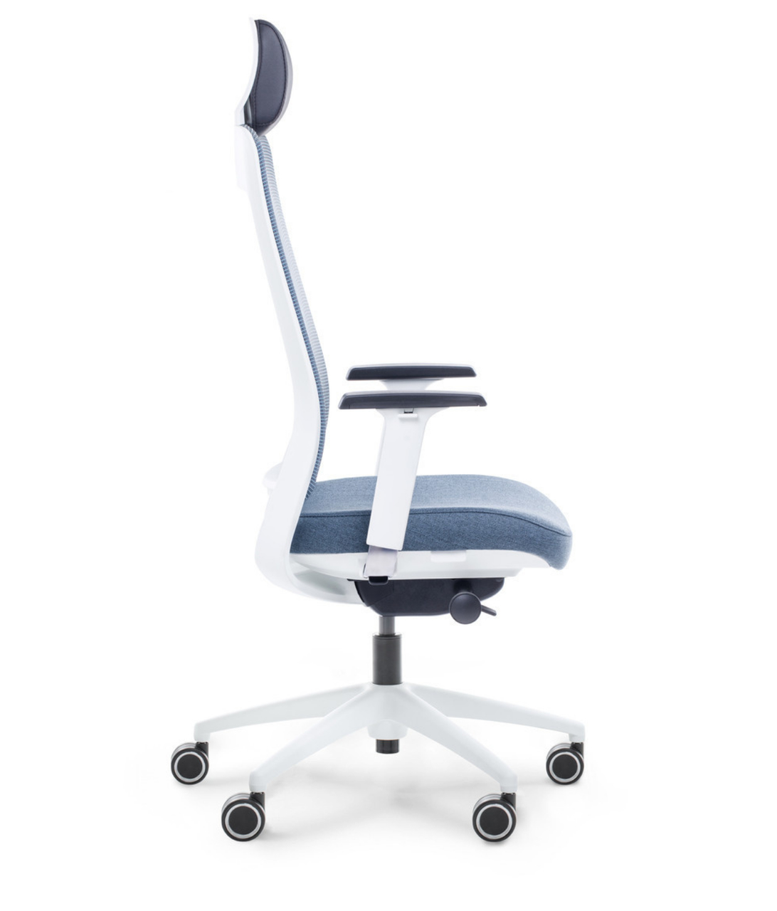 bok fotel niebieski ergonomiczny Shine EFG 100W
