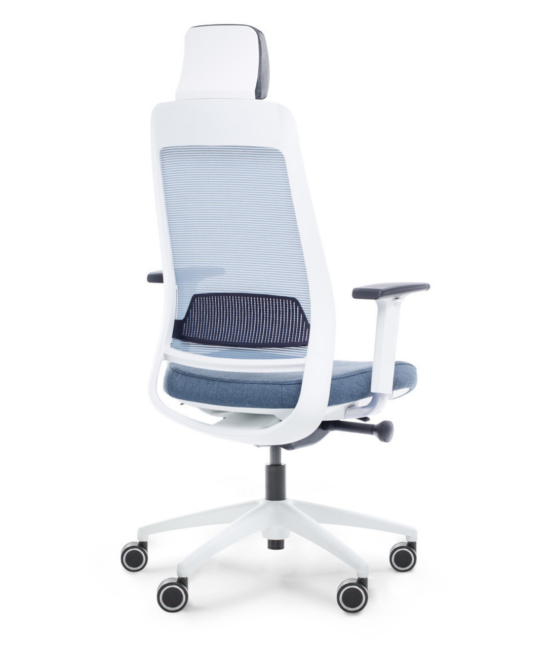 tył fotel niebieski ergonomiczny Shine EFG 100W