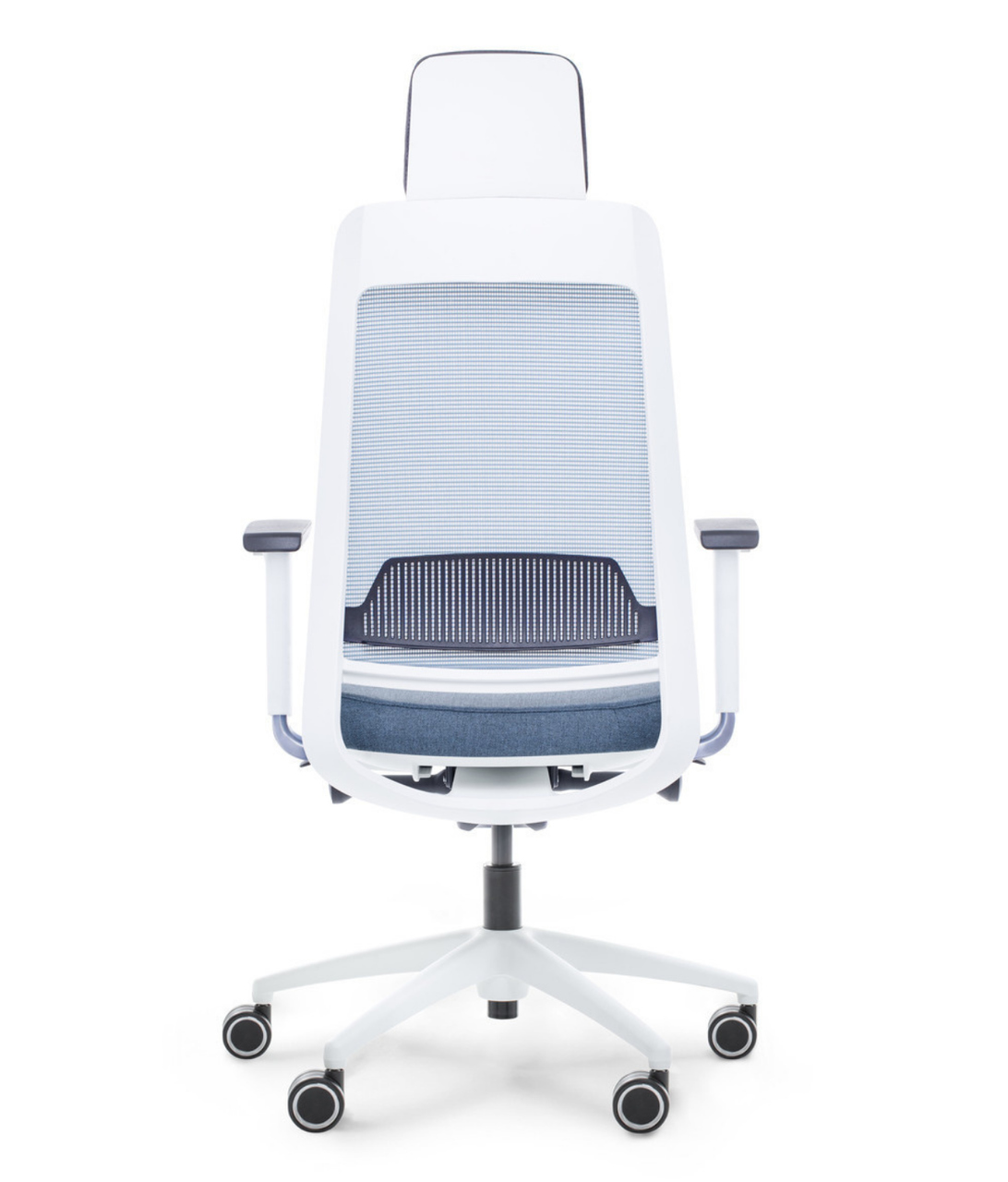 tył fotel niebieski ergonomiczny Shine EFG 100W