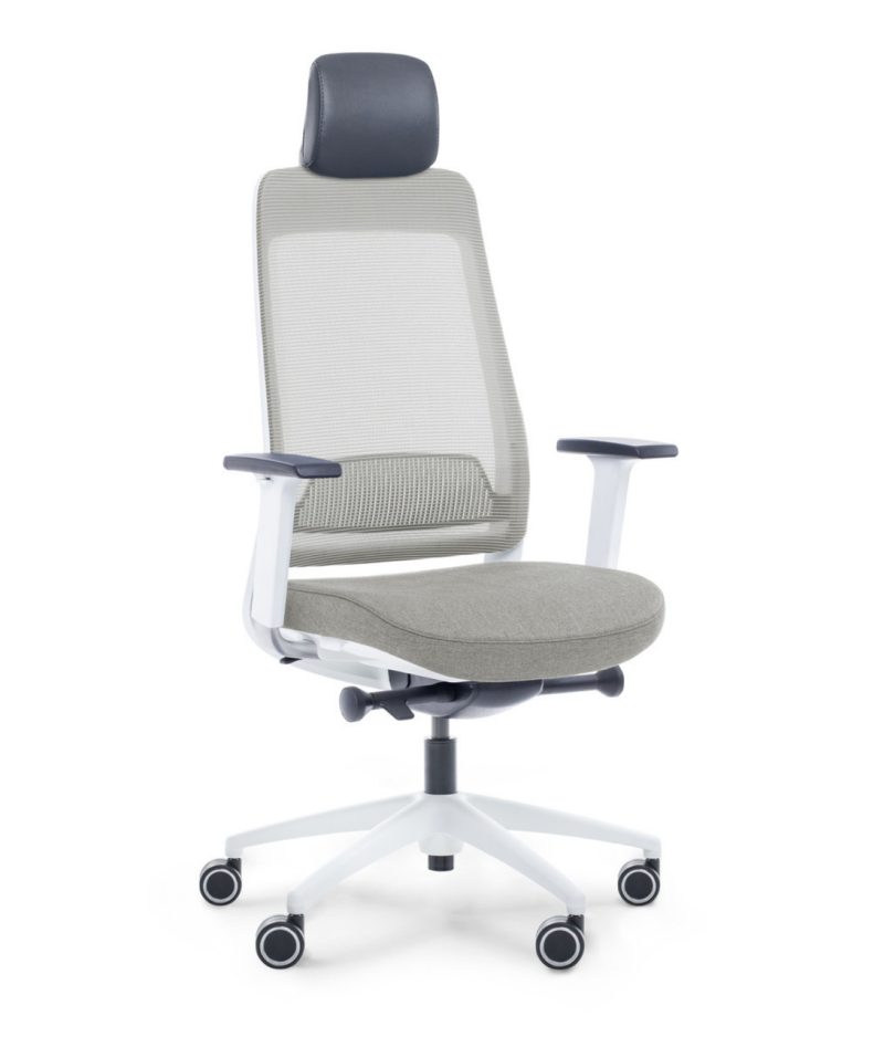 Fotel szary ergonomiczny biurowy Shine EFG 100W