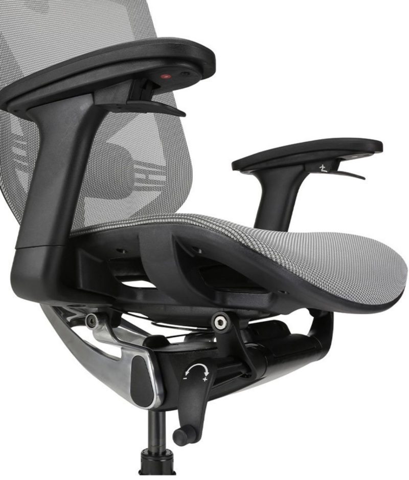Wygodny fotel ergonomiczny biurowy Zhuo Insight szary