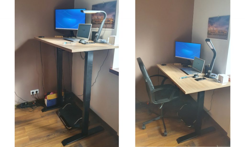 biurko regulowane elektrycznie Zb-100 zdj臋cie klienta