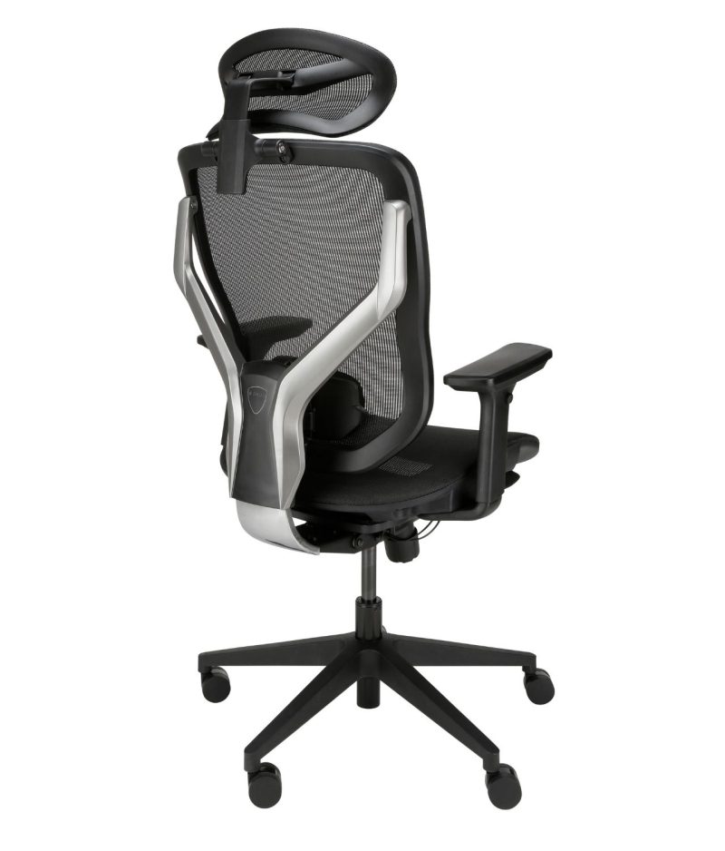 ergonomiczne krzesło biurowe Zhuo Sulaco czarne, tył